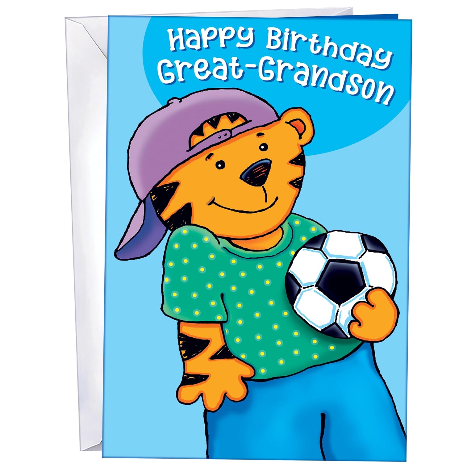 - Great-Grandson Birthday Card - Made In Chicago - Perfect Size: Opens To A Generous 10? × 7.75?- Amazing! - 95814