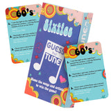 Sixties Guess That Tune Music Card Games For Adults And Families | Song Lyrics Game Night - Name The 60’S Song For Music Lovers & Sixties Trivia Themed Nostalgia Gift