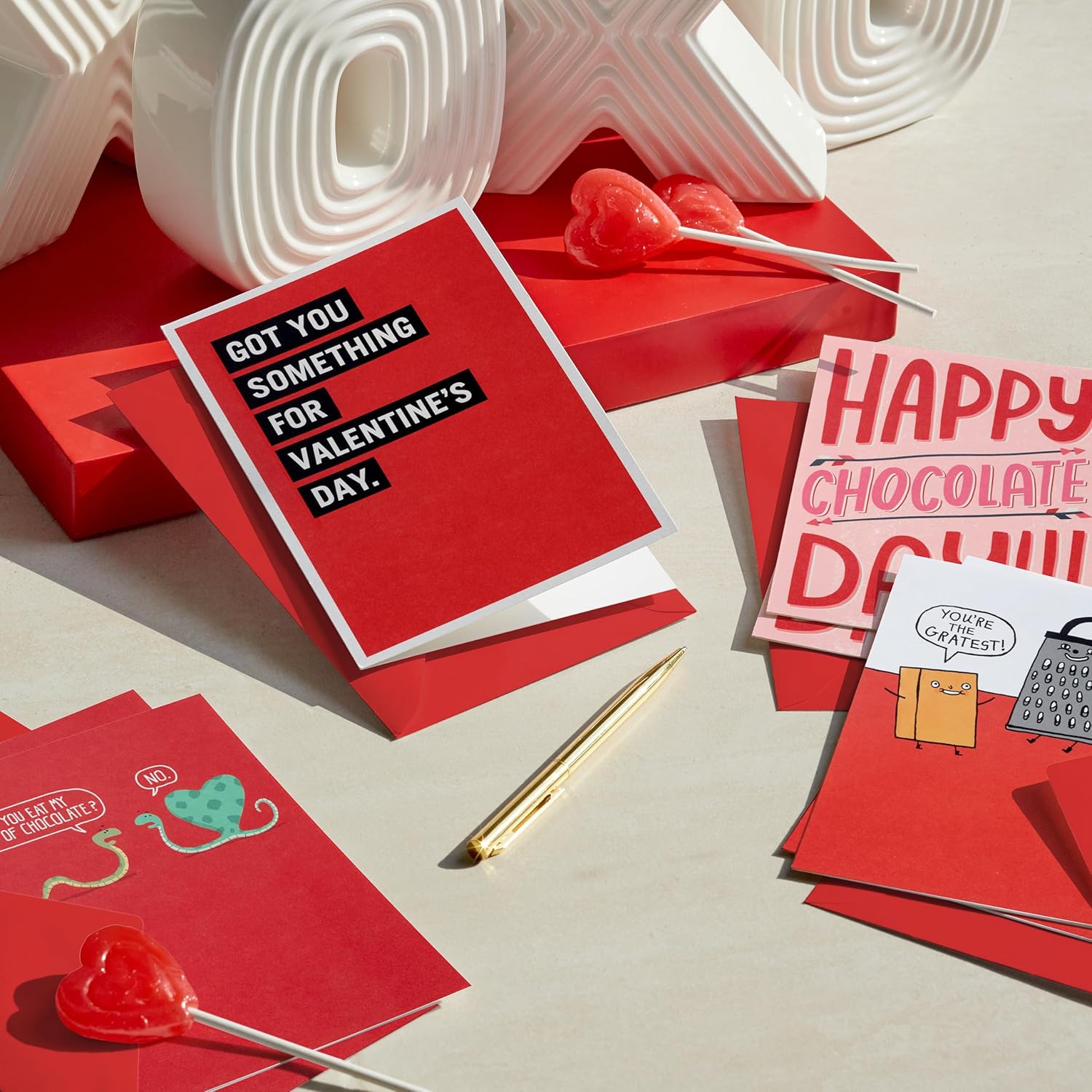 Hallmark Shoebox Funny Valentine's Day Card Assortment (16 Cards with Envelopes)