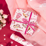 Pink Cowgirl Birthday Wrapping Paper Roll, Festive Western Design, Greetings, For Girl'S Birthday Party, Gift Wrap, Diy Crafts, 17 Inches X 16.5 Feet (23.2 Sq.Ft.)
