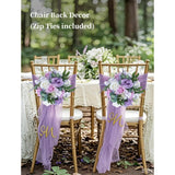 Purple Flowers Artificial For Decoration: 2 Pieces 9.5 Inch Fake Flower Ball Centerpieces For Home Tables - Wedding Lilac White Rose Lavender Fake Silk Kissing Floral Arrangements