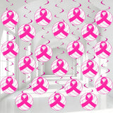 20Pcs Hot Pink Volleyball Party Decorations Volleyball Value Foil Swirl Ceiling Hanging Decor Pink Out Volleyball Ceiling Streamers Sport Theme Essentials for Breast Cancer Awareness Charity Events