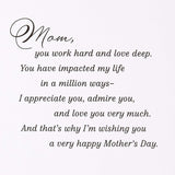 Hallmark Mothers Day Card from Son or Daughter (A Mom Like You)