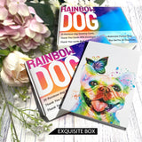 20 Greeting Cards, Rainbow Dog Thank You Cards With Envelopes Watercolor Painted Dogs Thank You Cards Bulk Note Cards Stationery Box Set For All Occasions Birthday Thank You Wedding.