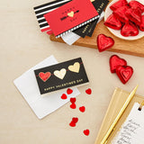 Hallmark Mini Valentines Day Cards Assortment, 18 Cards with Envelopes (Foil Hearts) Galentines Day Cards Pack