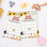 Bbq Baby Bingo Game, Baby Shower Games, Pack Of 30 Game Cards, Gender Neutral Boy Or Girl - Fa20