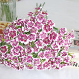 5Pcs Artificial Dianthus Blooms With Stem Silk Flowers For Arrangement Wedding Centerpiece Party Home Kitchen Decor (Purple)