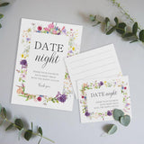Date Night Game Sign And 50 Date Night Cards, Bridal Shower Bachelorette Games, Wedding Reception Games, Bridal Shower Favors, Love Is In Bloom Decorations-Dnc10