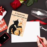 Cats Valentines Day Card, Funny Valentines Day Gifts For Him Her, Cute Anniversary Card & Gifts For Women Men, Lovely Valentines Day Card Gift For Husband Wife Boyfriend Girlfriend