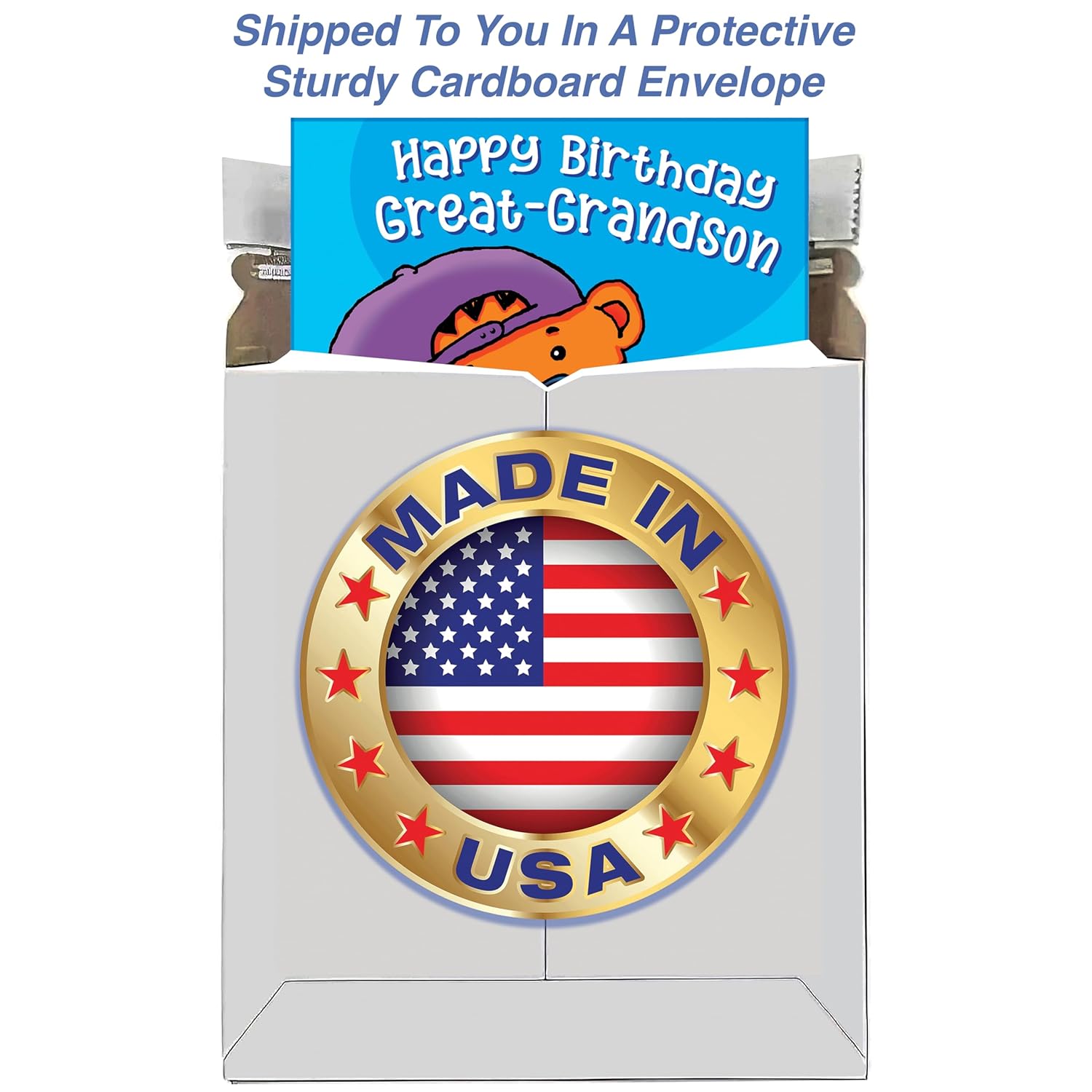 - Great-Grandson Birthday Card - Made In Chicago - Perfect Size: Opens To A Generous 10? × 7.75?- Amazing! - 95814