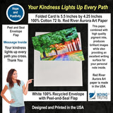 New Horizons Encouragement Card – Your Kindness Lights Every Path Thank You, Positive Affirmations, Compliment, Appreciation Card, Thankful For You Cards