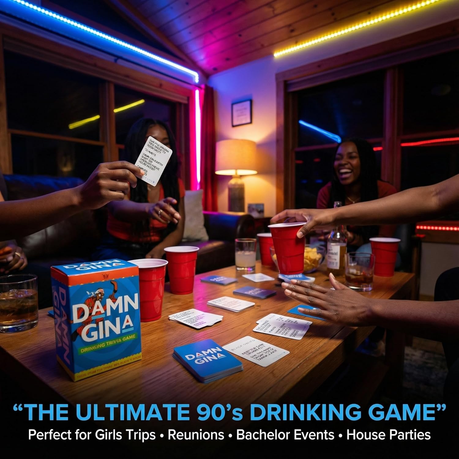 Damn Gina Drinking Game 90S Martin Tv Show Trivia Cards Fun Martin Lawrence Party Game With Catchphrases Challenges And Sips Perfect For Game Nights, Family Reunions, Girls Trips And Bachelor Events