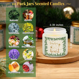 10 Pcs Christmas Thank You Teacher Gifts In Bulk 3.5 Oz Scented Appreciation Candle Gifts Christmas Home Decor For Teachers Women Men, 10 Fragrance