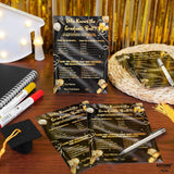 , Black And Gold Who Knows The Graduates Best - Pack Of 36 | Graduation Games For Parties 2025 | Graduation Game Cards, College Party Activities | Grad Party Supplies | Graduation Party Favors