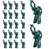 C7 C9 Christmas Lights Spring Clips, 100 Pack Universal Holiday Lights Quick Spring Clips, E12, E17 Shatterproof Weatherproof Clips For Outdoor Shingle Gutter Roof Fence