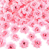 100 Pieces 1.77" Pink Artificial Roses Head Bulk Small Silk Fake Rose Buds For Decoration, Diy Crafts, Wedding Centerpieces Bridal Shower Party Home Garland Decor