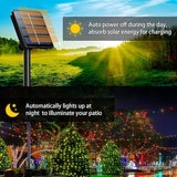 6 Pack 236FT Solar Christmas String Lights 600 LED Multicolor Waterproof Outdoor Lights