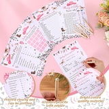 145 Pcs Baby Shower Games Supplies 5 Sets Game Activities Cards With 20 Pencils Include Baby Shower, Description And Well Wishes, Word Scramble(Cowgirl Style)