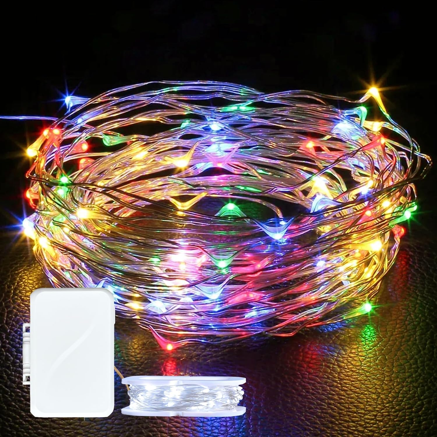 16 Ft 50 Led Fairy Lights Battery Operated Mini Battery Powered Copper Wire Starry Fairy Lights For Bedroom Decoration,