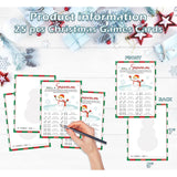 Roll A Snowman Christmas Party Game - 25 Players, Family & Adults, Holiday & Winter Activity