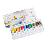 Extra Fine Artists Grade Professional Watercolor Paint Set Of 12 Tubes 10 Ml Each By Nevskaya Palitra
