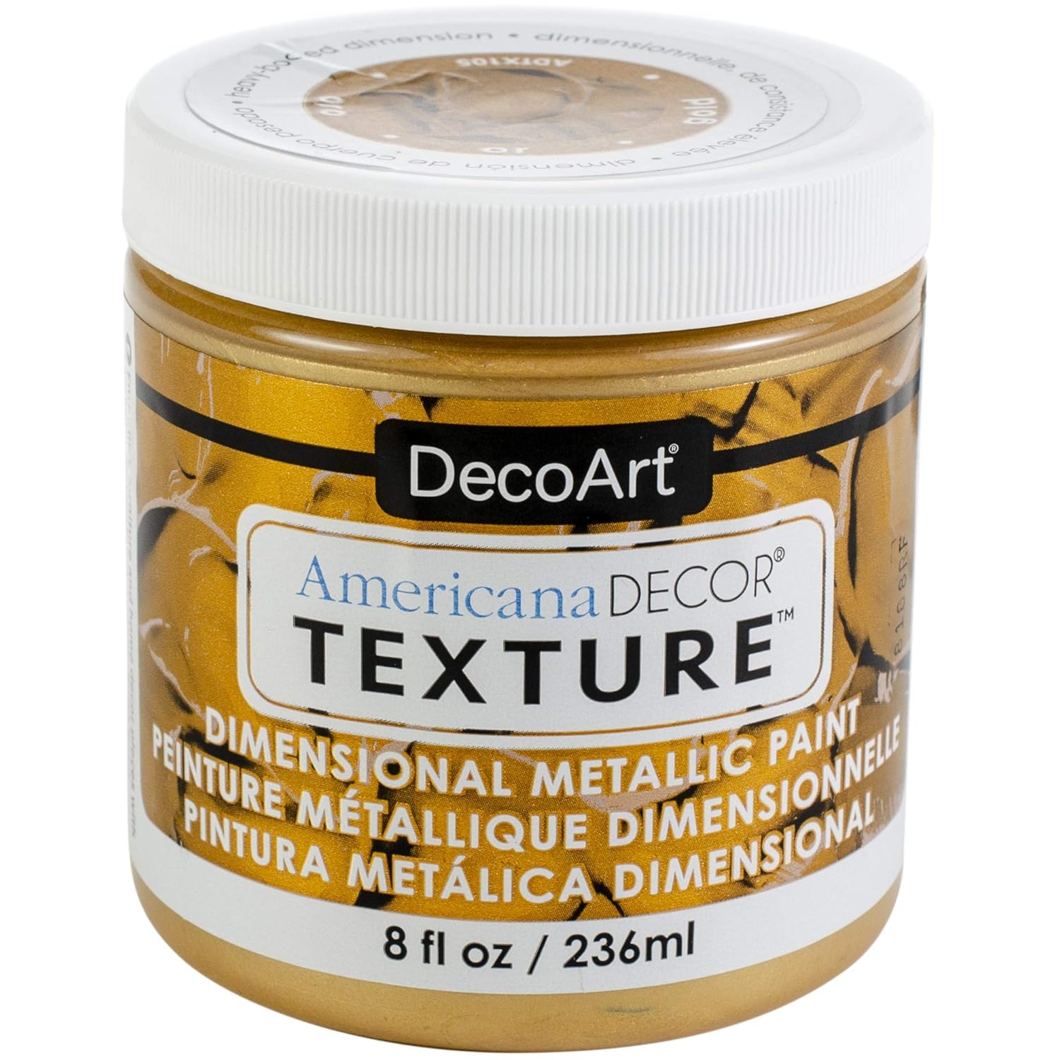 Decoart Texture Metallics 8oz Gold