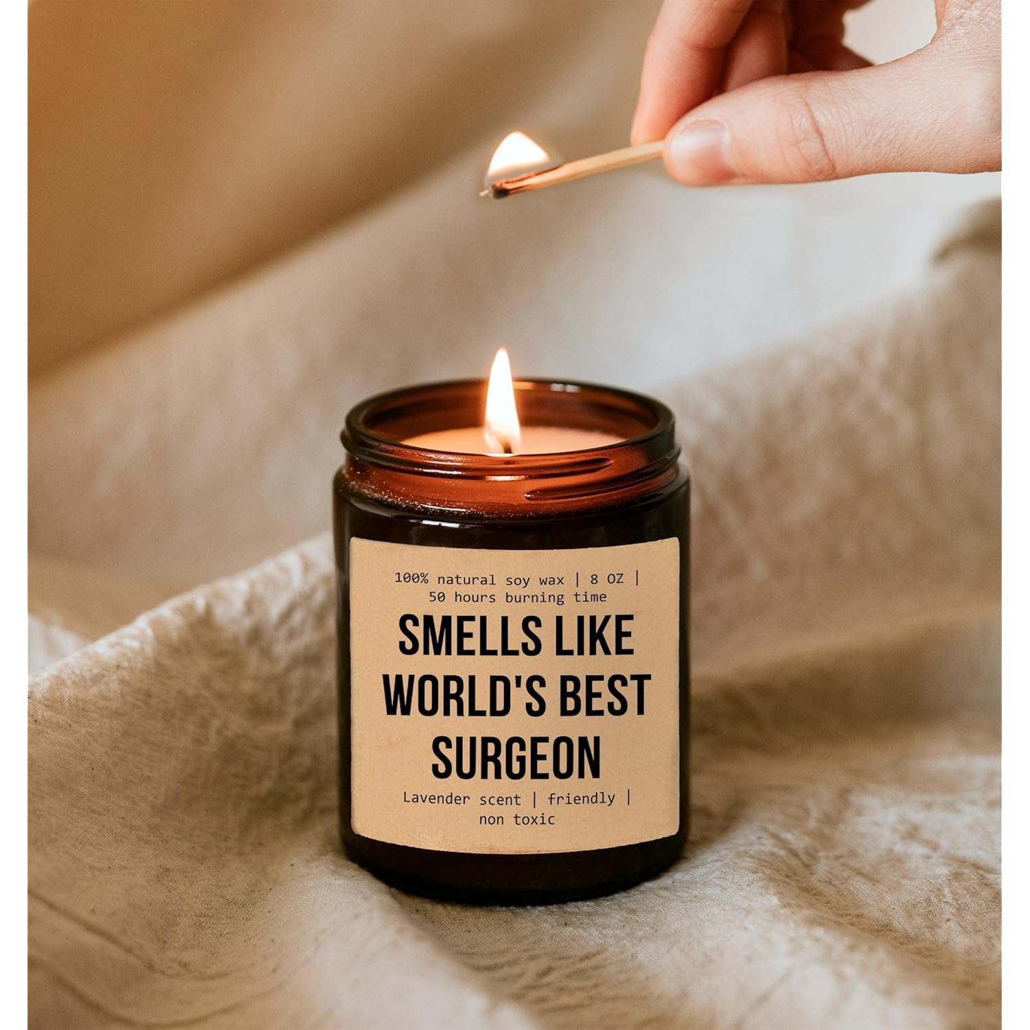 Smells Like World'S Best Surgeon Soy Candle - Plastic Surgeon Gift - Gift For Surgeon - Ecofriendly Candle - Funny Surgeon Gift - Future Surgeon - General Surgeon