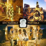 Fairy Lights Battery Operated With Remote, 33Ft 100 Led Dimmable Twinkle Lights With Timer, Waterproof Copper Wire Strin