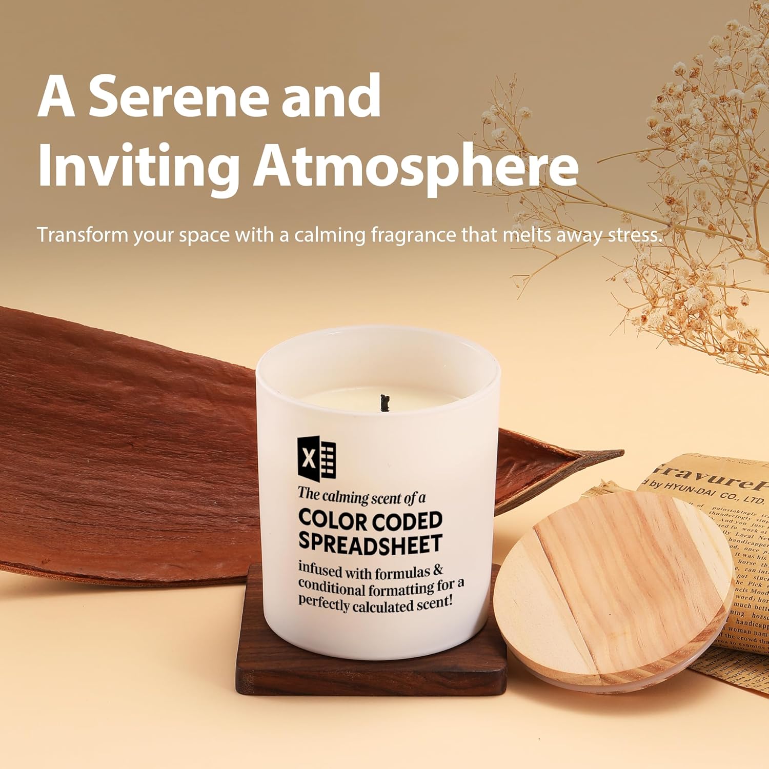 The Calming Scent Of A Color-Coded Spreadsheet Candle Accountant Gifts Accounting Data Analyst Cpa Scented Candles Home Office Jar Candles Lavender Scent Soy Wax Candle 9.5 Oz