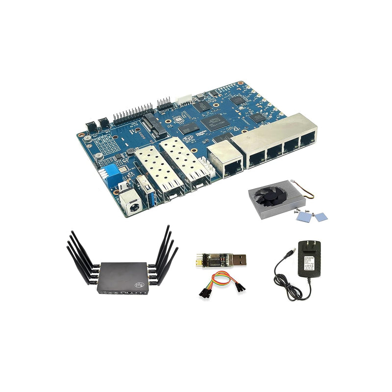 Banana Pi Bpi-R3 Wi-Fi 6 Opensource Wireless Dual-Band Openwrt Router Board Wi