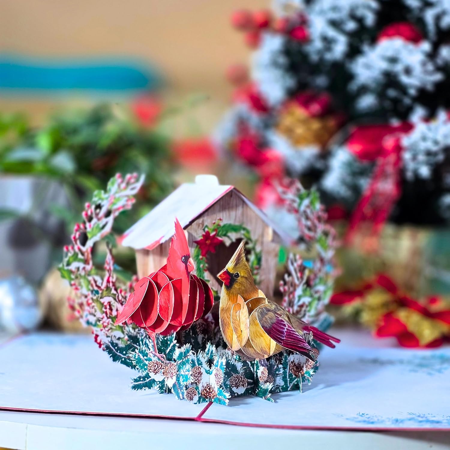 - Romantic Pop Up Valentines Card, 3D Cardinal Couple Valentines Day Card For Wife, Husband, Him, Her, Girlfriend, Adults | 6X8 In Valentine Day Pop Up Cards With Envelope And Message Note