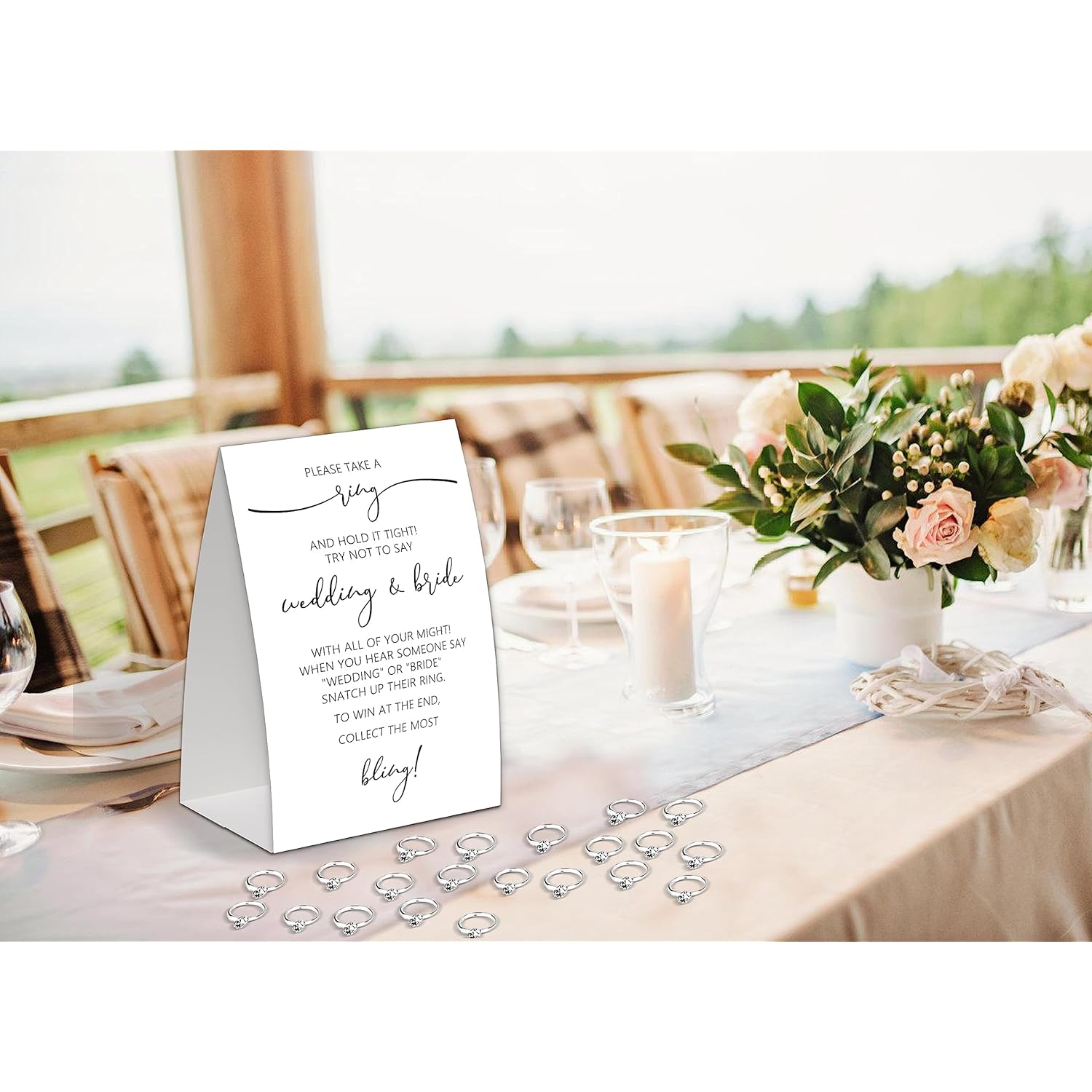 Bridal Shower Games Put A Ring On It,Minimalist Bridal Shower Decorations,Popular Bridal Shower Game,Engagement Party Games,Bridal Shower Favors,Plastic Rings For Bridal Shower Game(19)