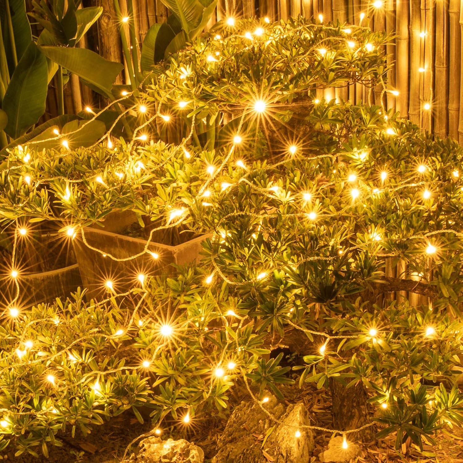 66Ft 200 Led Christmas String Lights Fairy String Lights Plug In 11 Modes Timer Function Waterproof Extendable With Remo