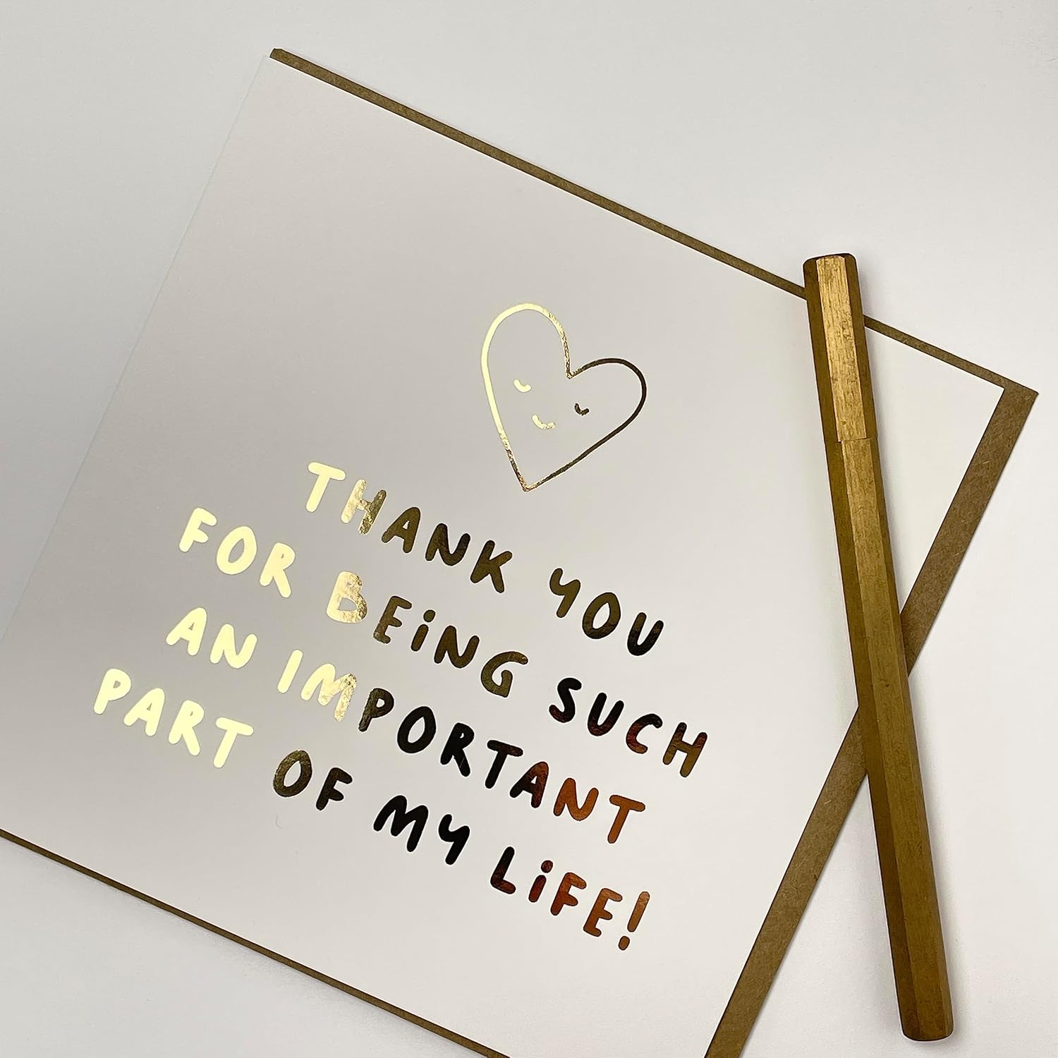 Old English Co. Cute Special Friendship Thank You Card - 'Important Part Of My Life' Appreciation Greeting Card For Family And Friends - Grateful For Support And Help | Blank Inside With Envelope