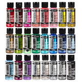 DecoArt Extreme Sheen Metallic Acrylic Paint Set – Metallic Colors Set of 24 Bottles (2 fl oz) – Premium Art and Craft Metallic Paints