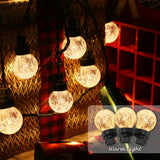 20 Led 41Ft Globe Ball String Lights, G40 Crystal Bubble Ball Fairy String Lights Plug In With 11 Modes, Timer & Memory