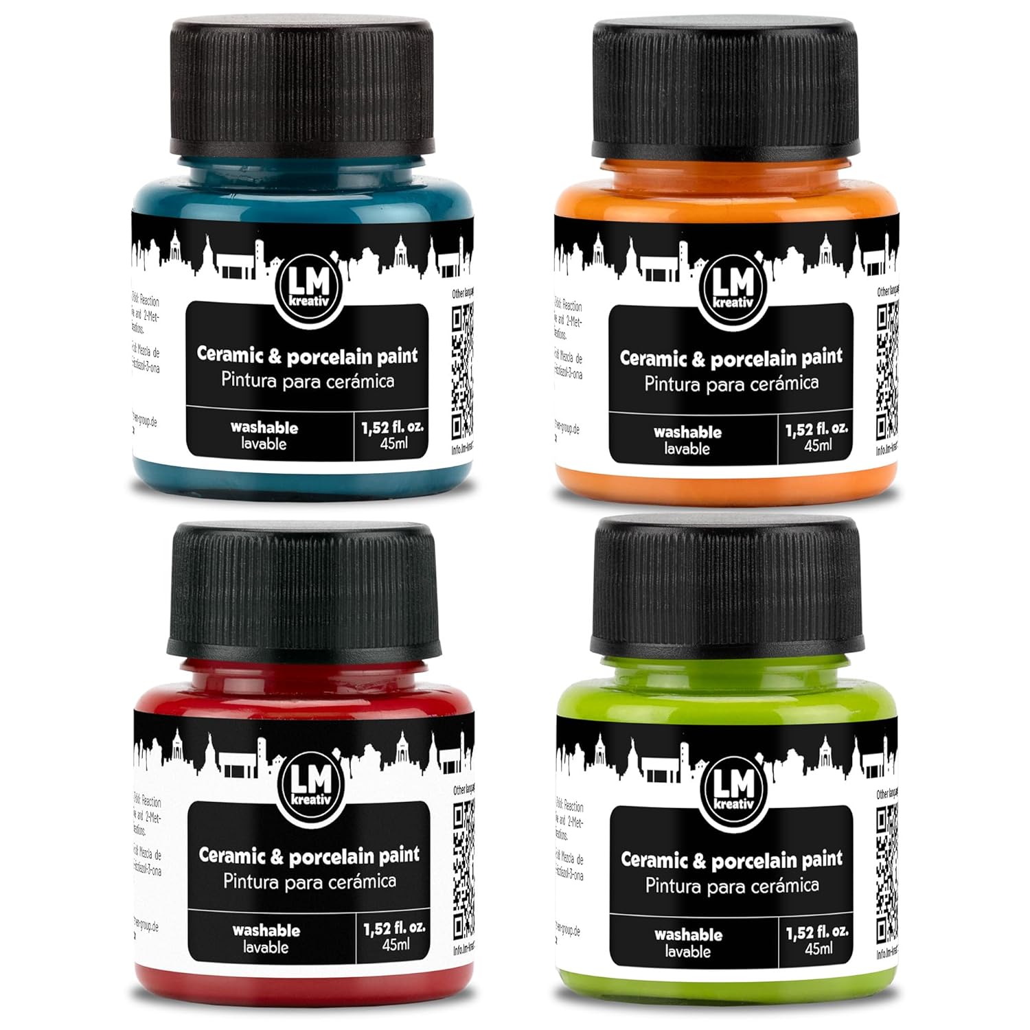 Ceramic And Porcelain Paint Set 4 X 1.52 Fl Oz - Spring – Dishwasher Safe – Perfect For Mug, Tile & Creative Diy Projects