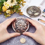 2Pcs Candle Cover Topper Lotus Scented Candles Cover Bronze Flowers Lid Jar Candles Bronze Alloy Candle Toppers Jar Shade Sleeves Accessories To Burn Evenly For Jar Candles Melt Space