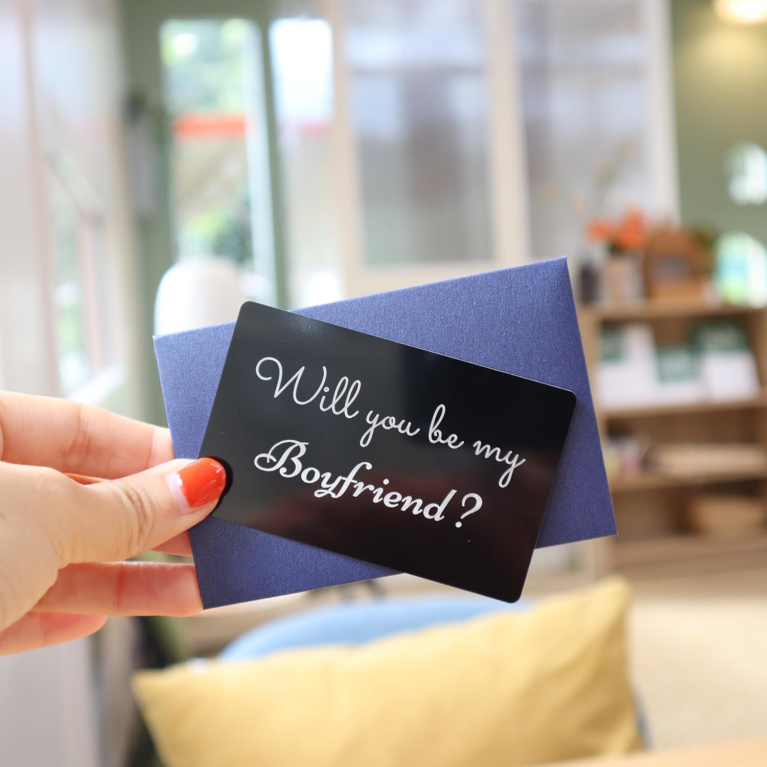 Will You Be My Boyfriend | Powerful Love Messages, Show Your Love Romantic With This Sweet And Thoughtful Card, Simple And Powerful (With Royal Blue Envelope)