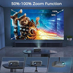 18000L Projector, 1080P, 4K Support, 5G WiFi, Bluetooth, Portable, Screen