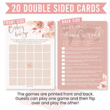 20 Boho Baby Shower Games For Girl-Hilarious Funny Bingo Game Girl, Tradition Cards