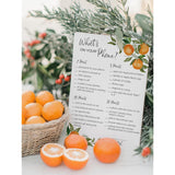 A Little Cutie Theme — What'S On Your Phone Baby Shower Game — Pack Of 25 — Citrus Orange Baby Shower Games, Boho Gender Neutral Cutie Shower Activity, Couples Shower Co-Ed Shower Coed G350-Phn