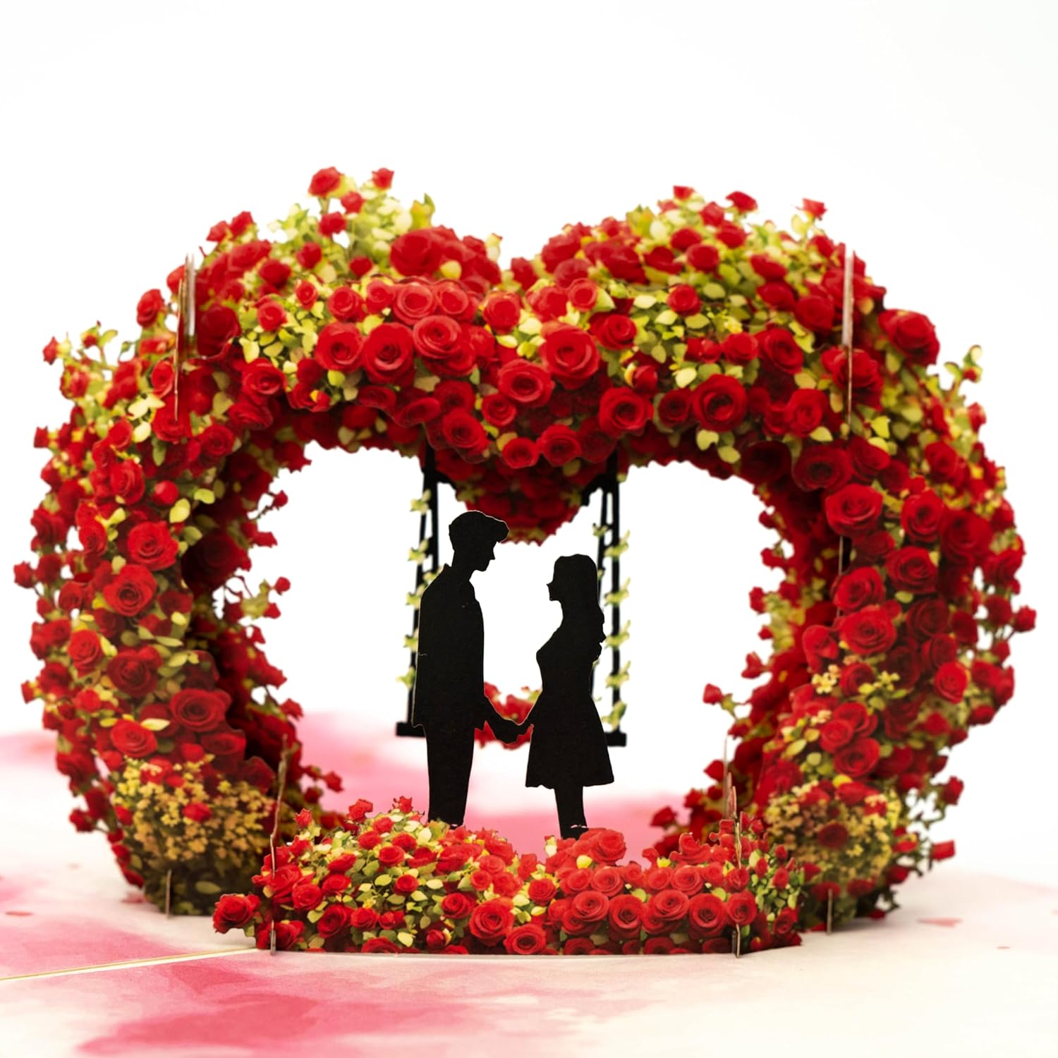 Pop-Up 3D Valentine'S Day Card, Love Tree Hearts Greeting Card For Anniversary, Wedding, Engagement - 8" X 6" Cover With Message Note & Envelope - For Wife, Husband, Couple, Girlfriend, Her, Him