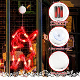 6 Pcs Christmas Window Lights Battery Operated Christmas Indoor Window Lights Decor With Suction Cup Bell Elk Santa Clau