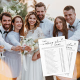 Bridal Shower Game Cards - Wedding Shoe Game - 30 Minimalism Wedding Party Games Game Cards, Engagement Party Game, Modern Bridal Shower Party Favor & Decorations - A05