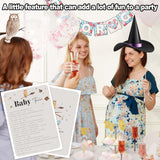 Baby Shower Games For Boy And Girl, 30 Magic School Baby Trivia Game Cards + 1 Answer Card, Magical Wizard Gender Reveal Party Decorations Supplies Favors-H05