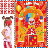 Carnival Circus Theme Party Games Attach The Nose On The Clown Game Birthday Party Game Circus Pin Game And Activities For Boys Girls Carnival Party Supplies Decorations Indoor Outdoor
