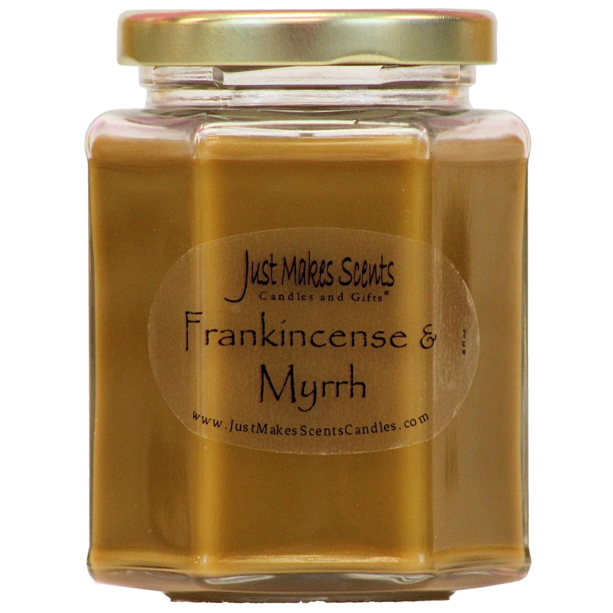 Frankincense & Myrrh Scented Blended Soy Candle (8 Oz)