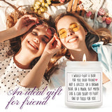 Best Friend Birthday Gifts For Women, Friendship Gifts For Women- Handmade Lavender Natural Soy Wax Candle (7Oz)- Funny Best Friend Candle For Bestie, Bff