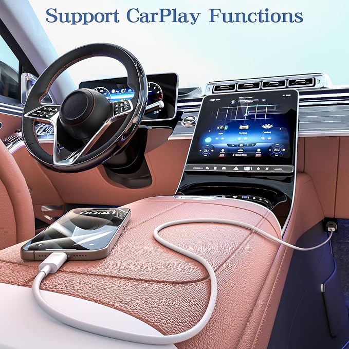 3FT USB A to USB C Cable CarPlay Cord for iPhone 17 16 15 iPad Fast Charging